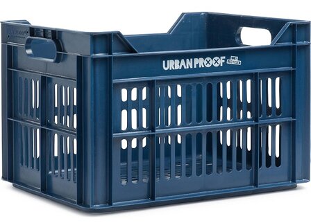 B-keus Urban Proof fietskrat blauw