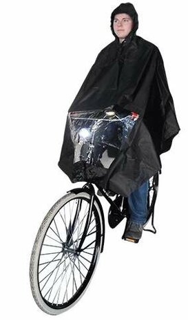 verantwoordelijkheid elf Vier Zwarte fiets regenponcho kopen? - Pimpjefiets