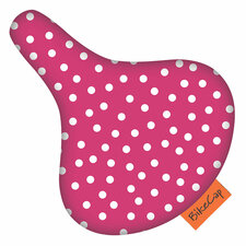 Zadelhoesje Bikecap polkadot stippen roze