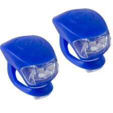 Fietslampjes donkerblauw (set van 2)