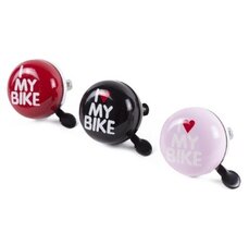 Fietsbel I love my bike roze dingdong (6,5cm)