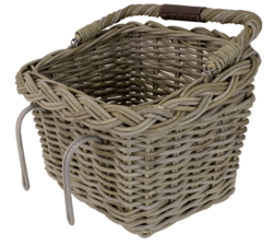 Fietsmand rotan rechthoek naturel (40x30x26cm)